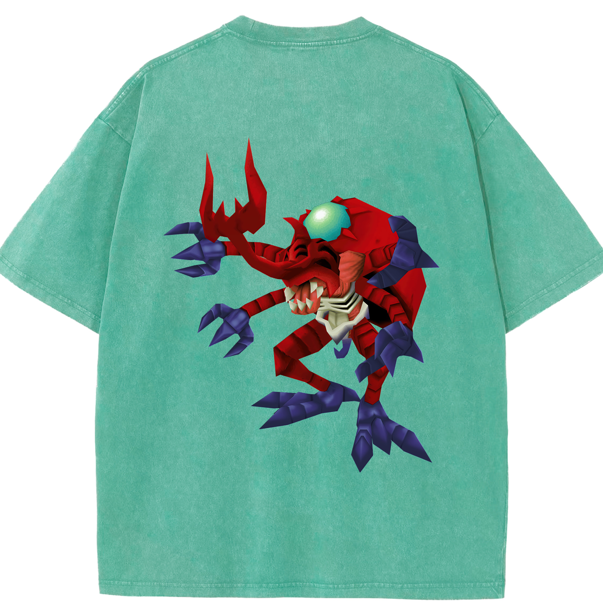 （画像用） Digimon デジタルモンスター/デジモン 綿100% ヴィンテージ風 半袖Tシャツ（背面プリント）